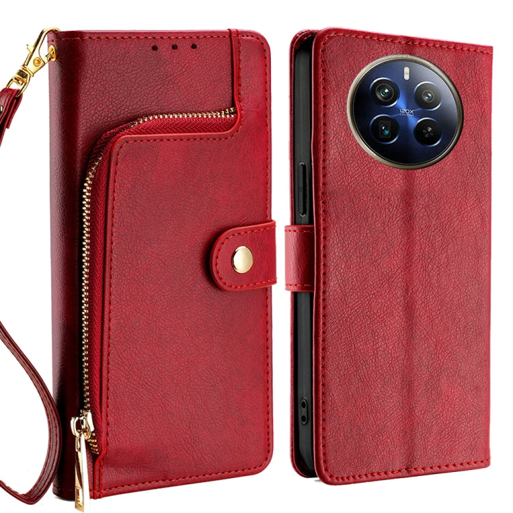 Zipper Bag Leather Phone Case, For Realme GT Neo6 SE, For Realme 12 5G, For Realme 12+ 5G, For Realme 12 Pro 5G, For Realme GT5 Pro 5G, For Realme 11 5G