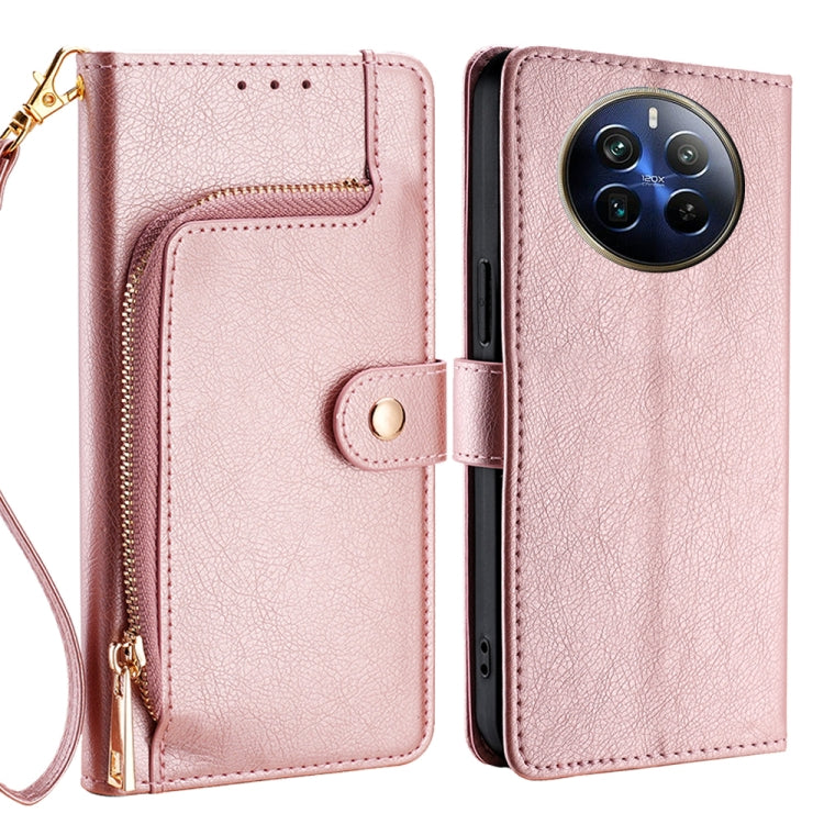 Zipper Bag Leather Phone Case, For Realme GT Neo6 SE, For Realme 12 5G, For Realme 12+ 5G, For Realme 12 Pro 5G, For Realme GT5 Pro 5G, For Realme 11 5G