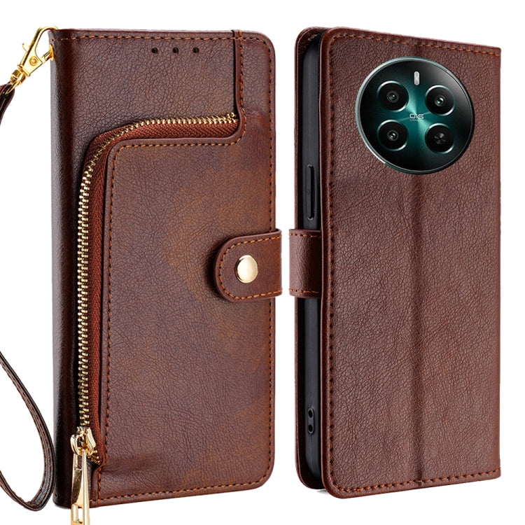 Zipper Bag Leather Phone Case, For Realme GT Neo6 SE, For Realme 12 5G, For Realme 12+ 5G, For Realme 12 Pro 5G, For Realme GT5 Pro 5G, For Realme 11 5G
