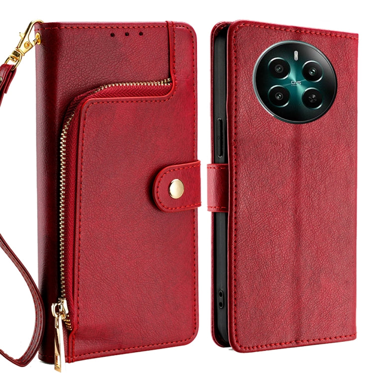 Zipper Bag Leather Phone Case, For Realme GT Neo6 SE, For Realme 12 5G, For Realme 12+ 5G, For Realme 12 Pro 5G, For Realme GT5 Pro 5G, For Realme 11 5G