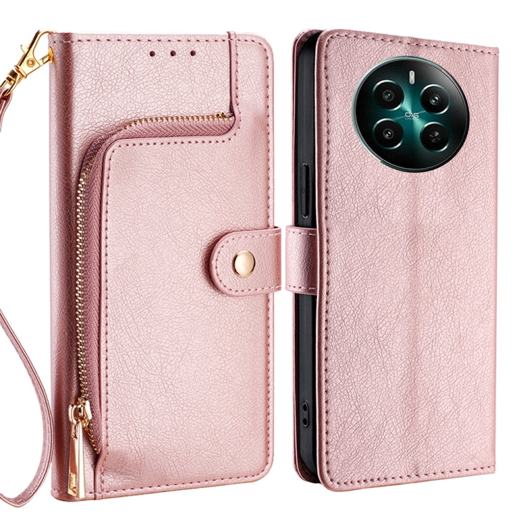 Zipper Bag Leather Phone Case, For Realme GT Neo6 SE, For Realme 12 5G, For Realme 12+ 5G, For Realme 12 Pro 5G, For Realme GT5 Pro 5G, For Realme 11 5G