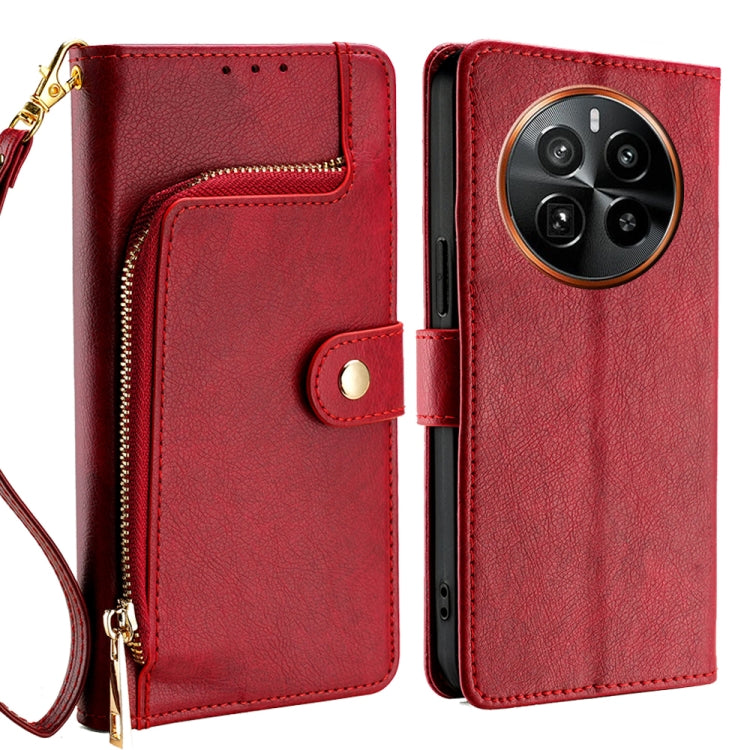 Zipper Bag Leather Phone Case, For Realme GT Neo6 SE, For Realme 12 5G, For Realme 12+ 5G, For Realme 12 Pro 5G, For Realme GT5 Pro 5G, For Realme 11 5G