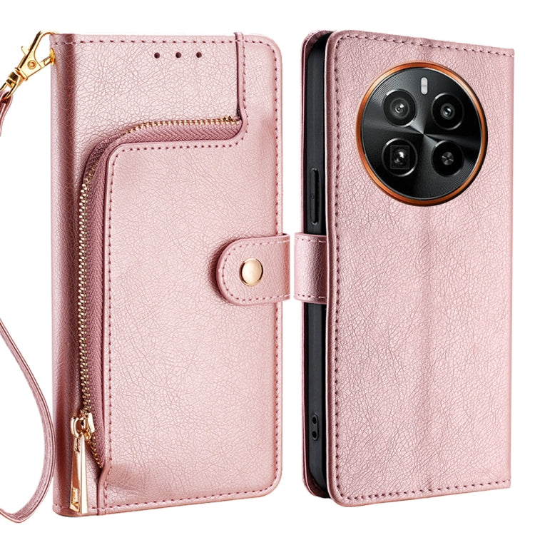 Zipper Bag Leather Phone Case, For Realme GT Neo6 SE, For Realme 12 5G, For Realme 12+ 5G, For Realme 12 Pro 5G, For Realme GT5 Pro 5G, For Realme 11 5G