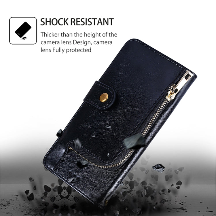 Zipper Bag Leather Phone Case, For Realme GT Neo6 SE, For Realme 12 5G, For Realme 12+ 5G, For Realme 12 Pro 5G, For Realme GT5 Pro 5G, For Realme 11 5G