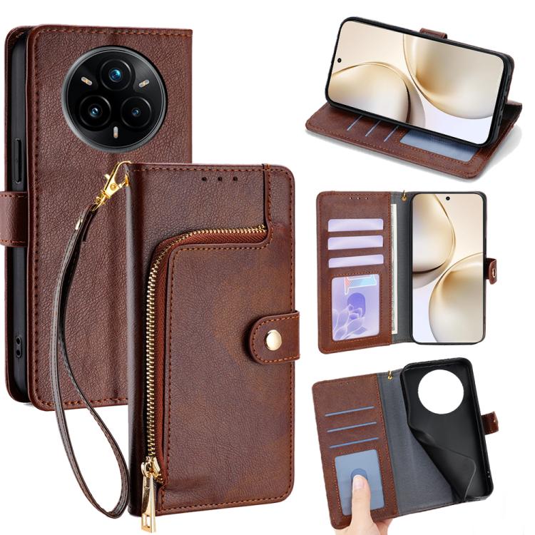 Zipper Bag Leather Phone Case, For Realme P3 Ultra 5G, For Realme P3 Pro 5G Global, For Realme 14 Pro+ 5G, For Realme 14 Pro 5G Global, For Realme C75 4G / 14x 5G Global, For Realme 13 Pro 5G