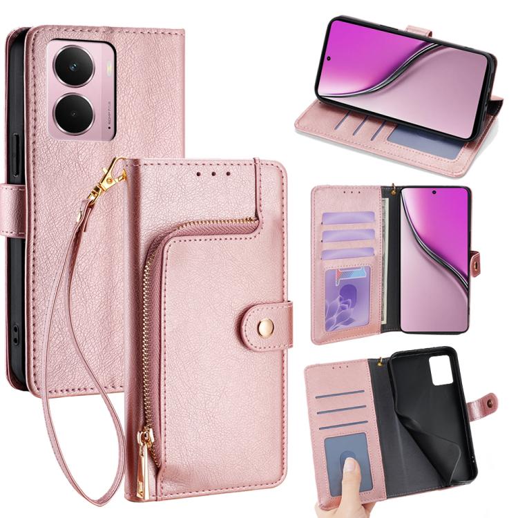 Zipper Bag Leather Phone Case, For Realme P3 Ultra 5G, For Realme P3 Pro 5G Global, For Realme 14 Pro+ 5G, For Realme 14 Pro 5G Global, For Realme C75 4G / 14x 5G Global, For Realme 13 Pro 5G