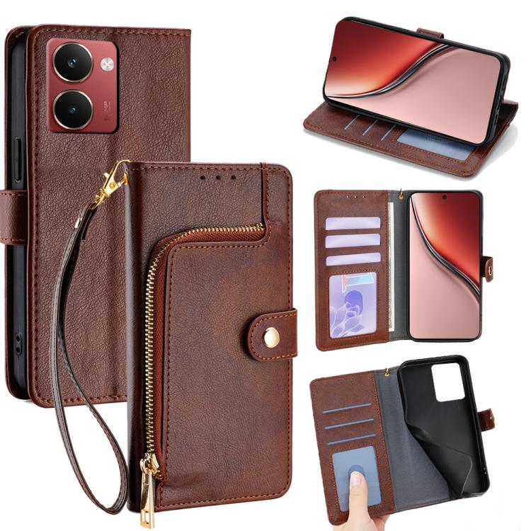 Zipper Bag Leather Phone Case, For Realme P3 Ultra 5G, For Realme P3 Pro 5G Global, For Realme 14 Pro+ 5G, For Realme 14 Pro 5G Global, For Realme C75 4G / 14x 5G Global, For Realme 13 Pro 5G
