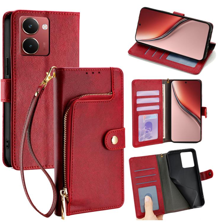 Zipper Bag Leather Phone Case, For Realme P3 Ultra 5G, For Realme P3 Pro 5G Global, For Realme 14 Pro+ 5G, For Realme 14 Pro 5G Global, For Realme C75 4G / 14x 5G Global, For Realme 13 Pro 5G