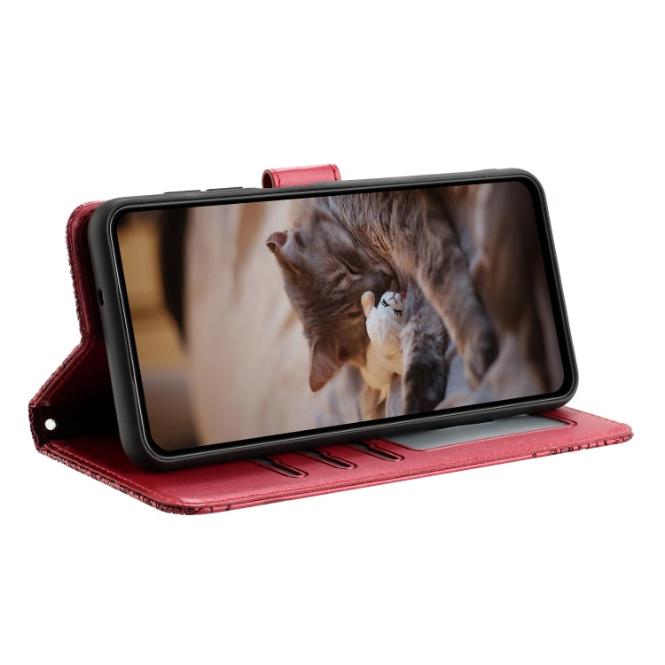 Cat Embossing Pattern Leather Phone Case with Lanyard, For Xiaomi Poco M4 Pro 4G, For Xiaomi Poco X4 Pro 5G