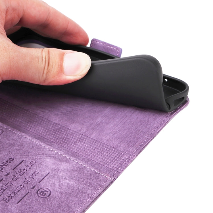 For iPhone 16 Pro BETOPNICE Dual-side Buckle Leather Phone Case(Purple)