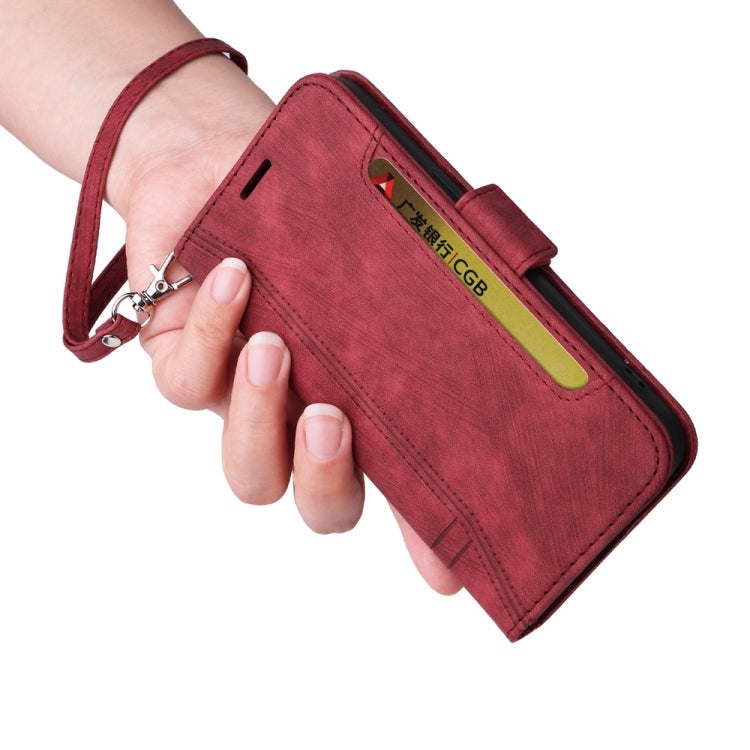 For iPhone 16 Plus BETOPNICE Dual-side Buckle Leather Phone Case(Red)