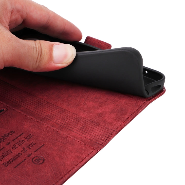 For iPhone 16 BETOPNICE Dual-side Buckle Leather Phone Case(Red)