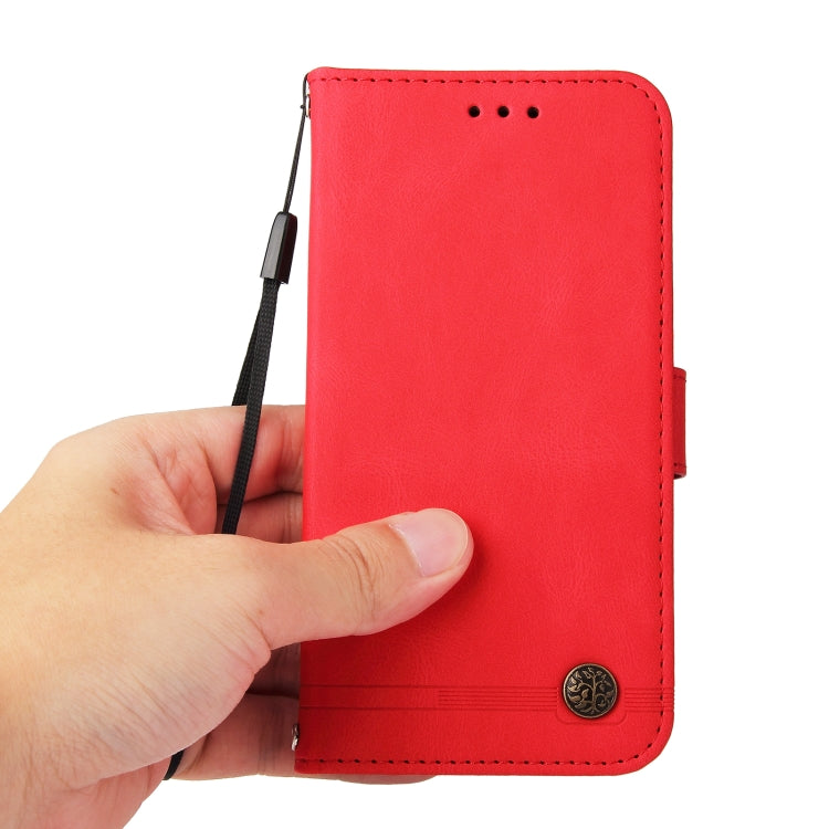 Skin Feel Life Tree Leather Phone Case, For iPhone 15