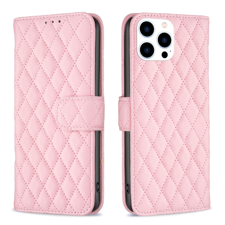 Diamond Lattice Wallet Flip Leather Phone Case, For iPhone 16, For iPhone 15 Pro Max, For iPhone 15 Pro, For iPhone 15 Plus