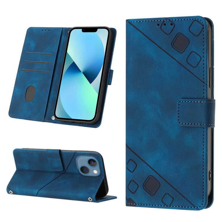 Skin-feel Embossed Leather Phone Case, For iPhone 16, For iPhone 15 Pro Max, For iPhone 15 Pro, For iPhone 15 Plus