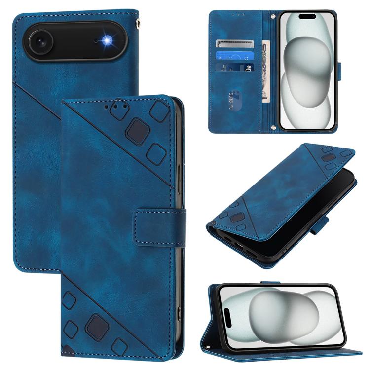 Skin-feel Embossed Leather Phone Case, For iPhone 17 Pro Max, For iPhone 17 Pro, For iPhone 17, For iPhone Air