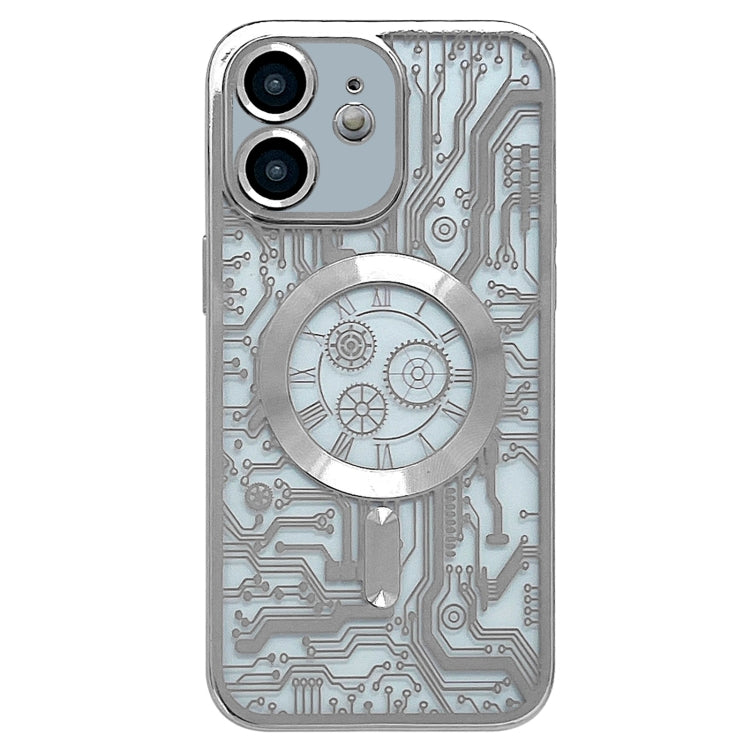 Electroplated Circuit Board Pattern MagSafe Phone Case, For iPhone 12 Pro, For iPhone 11 Pro Max, For iPhone 11