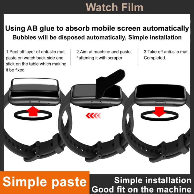 IMAK Plexiglass HD Watch Protective Film, For Huawei Band 10, For Huawei Band 9, For Huawei Watch GT 4 46mm, For Huawei Watch GT 4 41mm, For Huawei Watch 4 Pro, For Huawei Watch 4, For Huawei Band 8