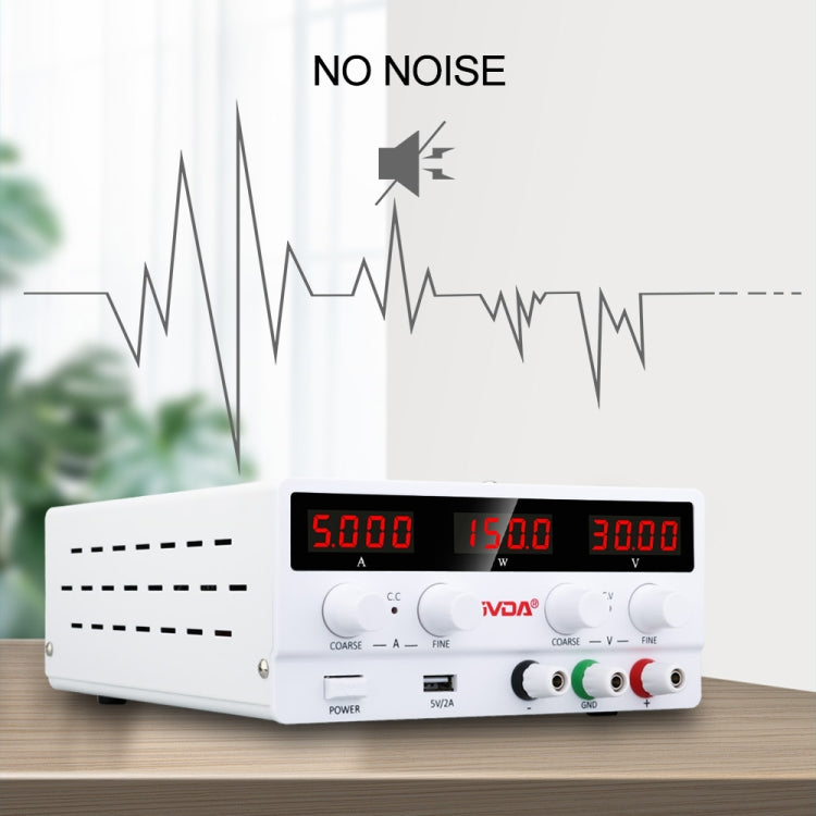 GVDA SPS-H3010 30V-10A Adjustable Voltage Regulator, Specification:EU Plug(Black)