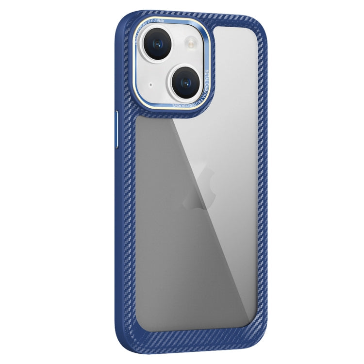 Carbon Fiber Transparent Back Panel Phone Case, For iPhone 14, For iPhone 14 Pro, For iPhone 14 Pro Max, For iPhone 13 Pro Max, For iPhone 13 Pro