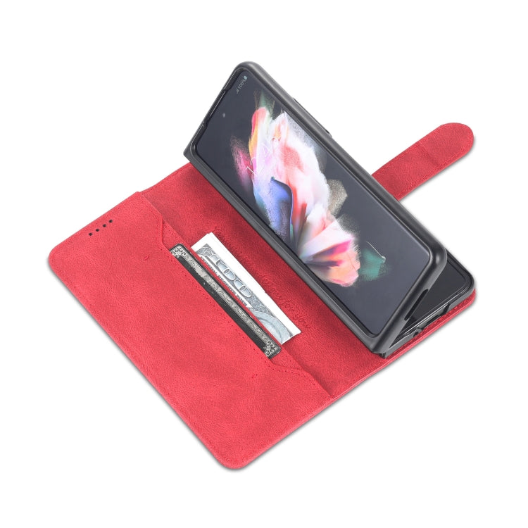 For Samsung Galaxy Z Fold5 AZNS Dream II Skin Feel PU+TPU Horizontal Flip PU Phone Case(Red)