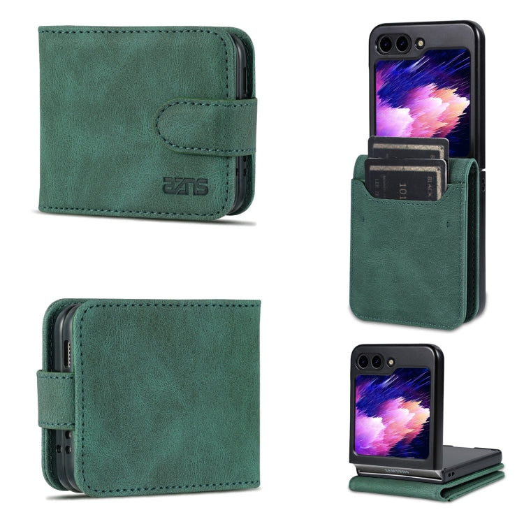 For Samsung Galaxy Z Flip6 / Flip7 FE AZNS Dream II Skin Feel PU+TPU Horizontal Flip PU Phone Case(Green)