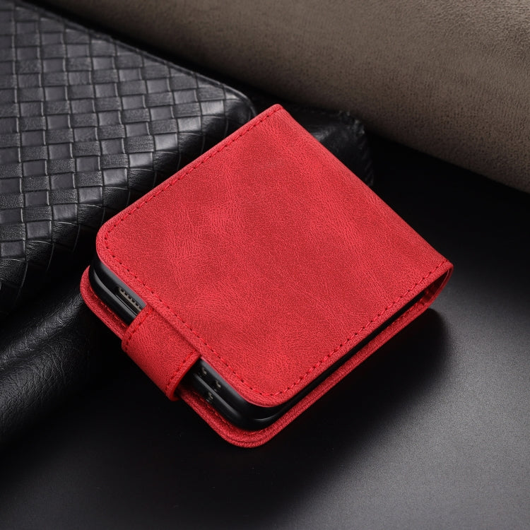 For Samsung Galaxy Z Flip6 / Flip7 FE AZNS Dream II Skin Feel PU+TPU Horizontal Flip PU Phone Case(Red)