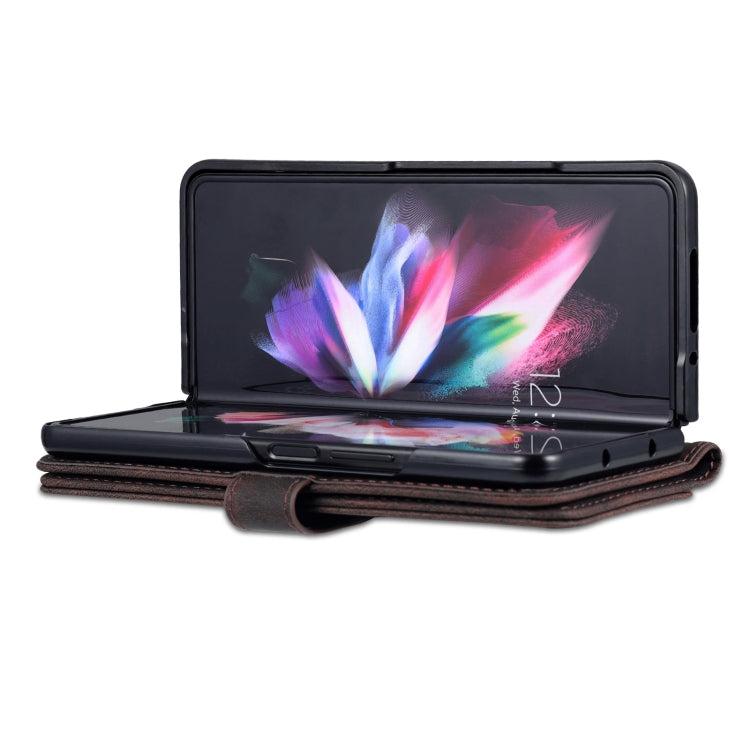 For Samsung Galaxy Z Fold6 5G AZNS Dream II Skin Feel PU+TPU Horizontal Flip PU Phone Case(Coffee)