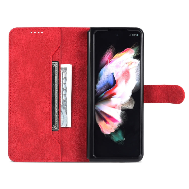 For Samsung Galaxy Z Fold6 5G AZNS Dream II Skin Feel PU+TPU Horizontal Flip PU Phone Case(Red)