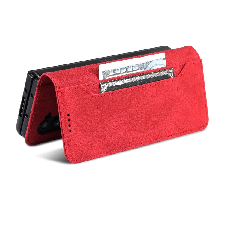 For Samsung Galaxy Z Fold6 5G AZNS Dream II Skin Feel PU+TPU Horizontal Flip PU Phone Case(Red)