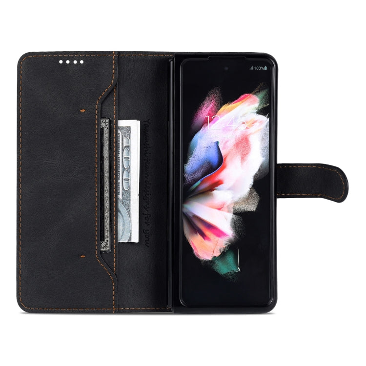 For Samsung Galaxy Z Fold6 5G AZNS Dream II Skin Feel PU+TPU Horizontal Flip PU Phone Case(Black)