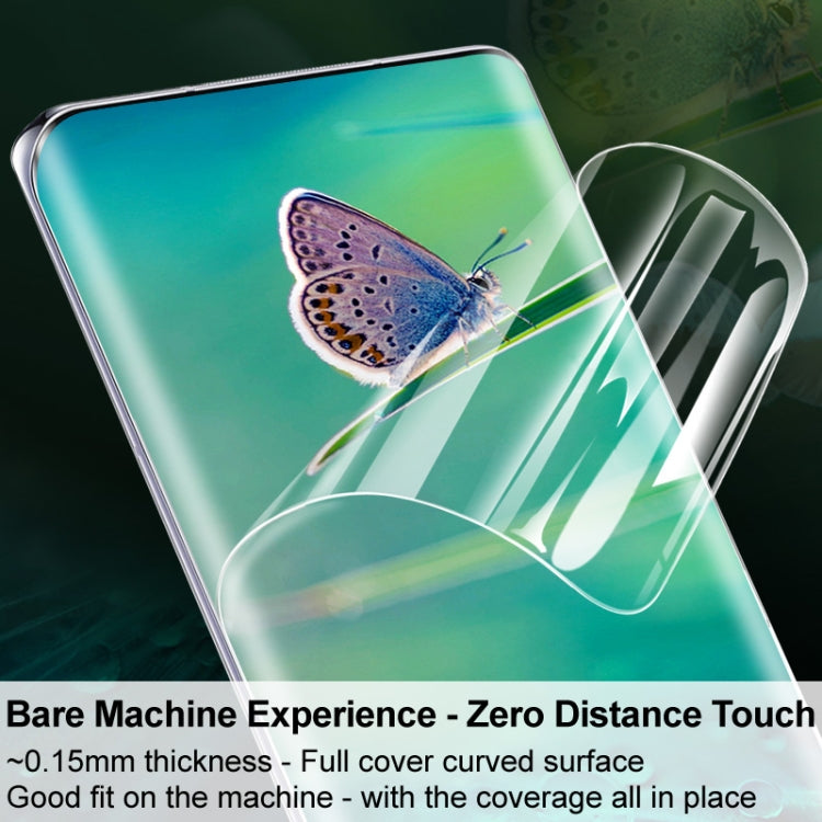For Honor 80 Pro 5G 2 in 1 imak Curved Full Screen Hydrogel Film Front Protector