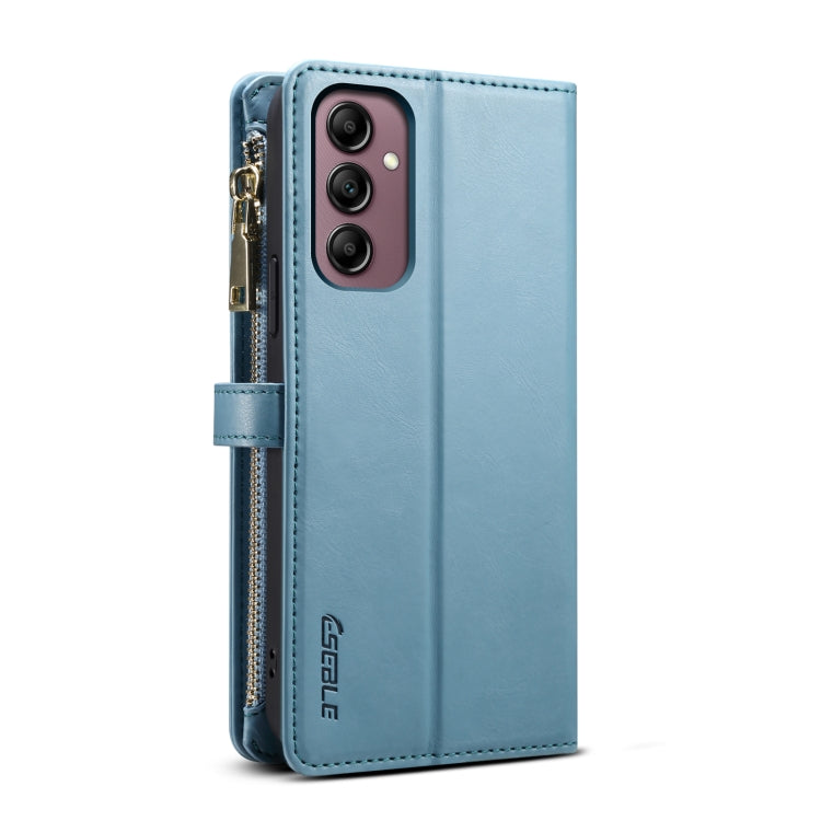 For Samsung Galaxy M15 / F15 ESEBLE Star Series Lanyard Zipper Wallet RFID Leather Case(Blue)