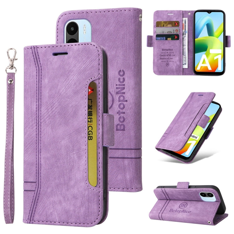 For OPPO A1 5G / A98 / F23 5G BETOPNICE Dual-side Buckle Leather Phone Case(Purple)