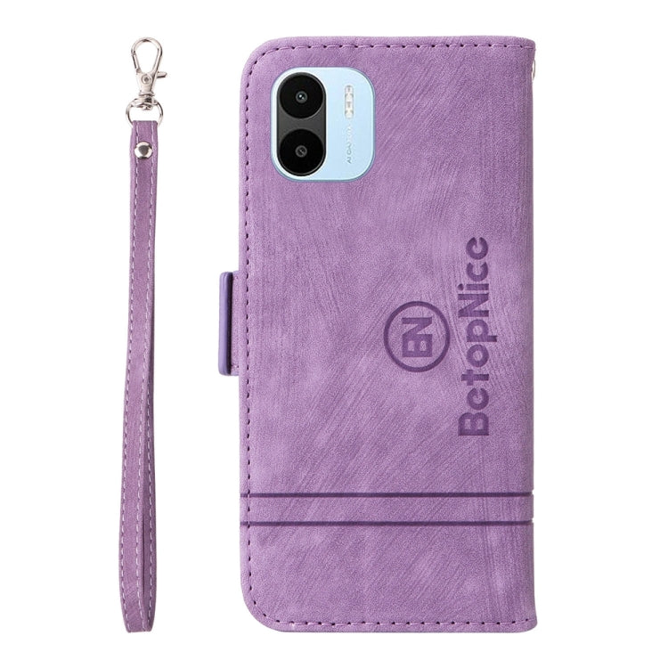 For OPPO A1 5G / A98 / F23 5G BETOPNICE Dual-side Buckle Leather Phone Case(Purple)