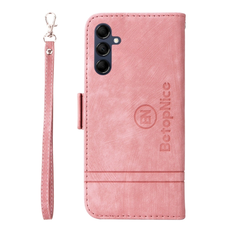 For Samsung Galaxy M14 5G / F14 5G / 4G BETOPNICE Dual-side Buckle Leather Phone Case(Pink)