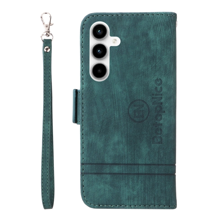 For Samsung Galaxy A35 5G BETOPNICE Dual-side Buckle Leather Phone Case(Green)