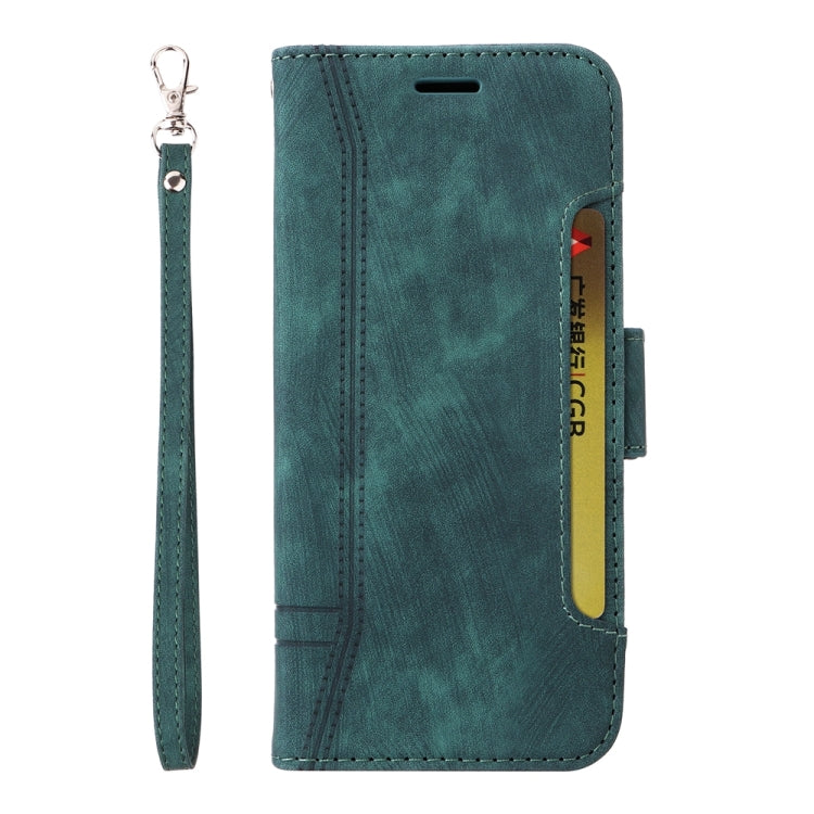 For Samsung Galaxy A55 BETOPNICE Dual-side Buckle Leather Phone Case(Green)