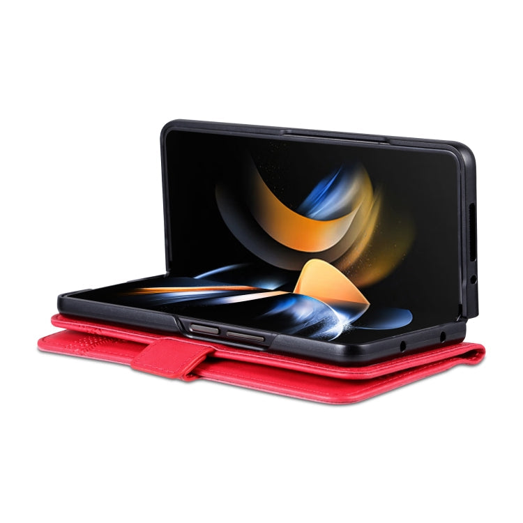 For Samsung Galaxy Z Fold6 5G AZNS Magnetic Calf Texture Flip Leather Phone Case(Red)