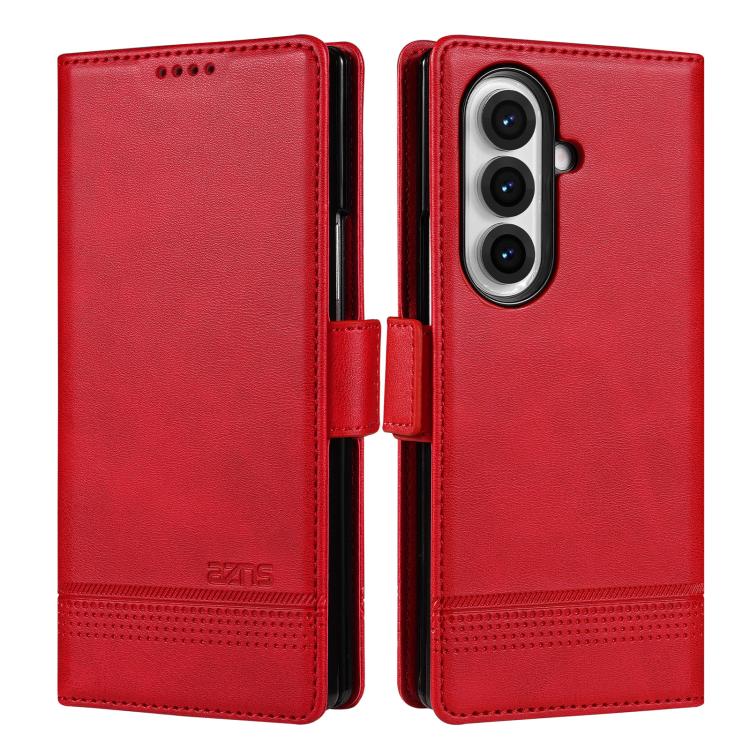 AZNS Magnetic Calf Texture Flip Leather Phone Case, For Galaxy Z Fold8 5G, For Galaxy Z Fold8 Ultra 5G, For Galaxy Z Flip8 5G, For Samsung Galaxy Z Flip7 FE / Flip6