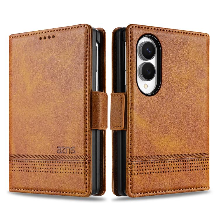 AZNS Magnetic Calf Texture Flip Leather Phone Case, For Galaxy Z Fold8 5G, For Galaxy Z Fold8 Ultra 5G, For Galaxy Z Flip8 5G, For Samsung Galaxy Z Flip7 FE / Flip6
