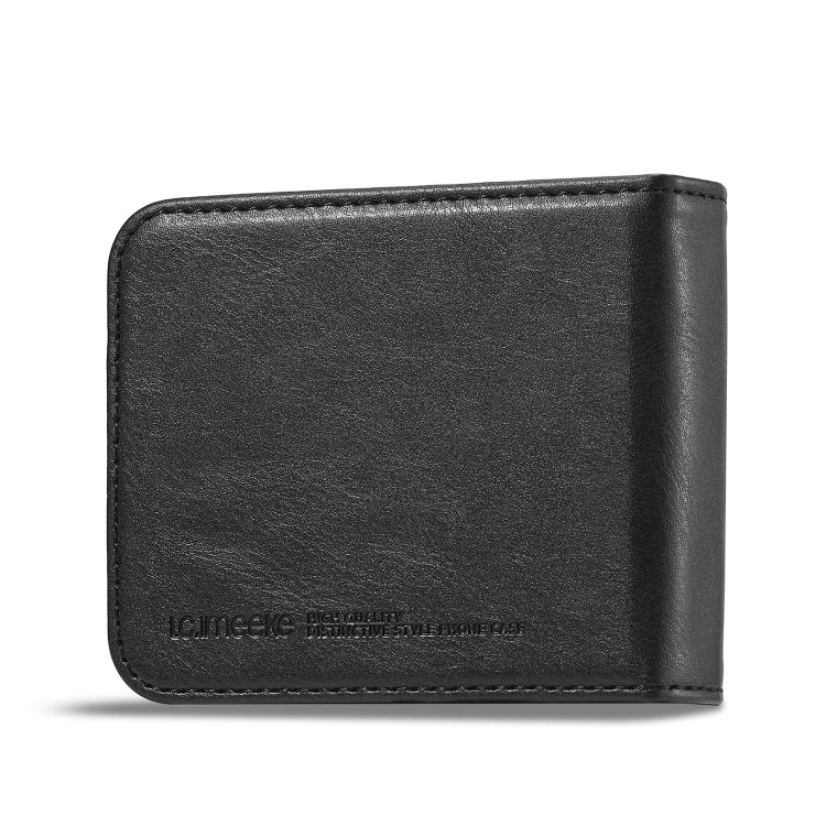 For Samsung Galaxy Z Flip6 / Flip7 FE LC.IMEEKE RFID Anti-theft Leather Phone Case(Black)