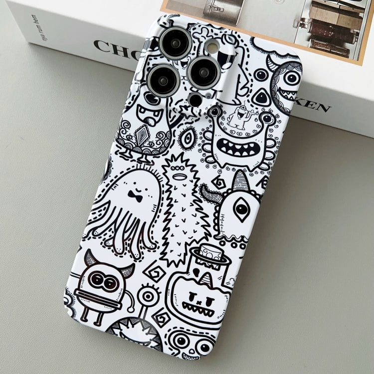 Painted Pattern Precise Hole PC Phone Case, For iPhone 13 Pro