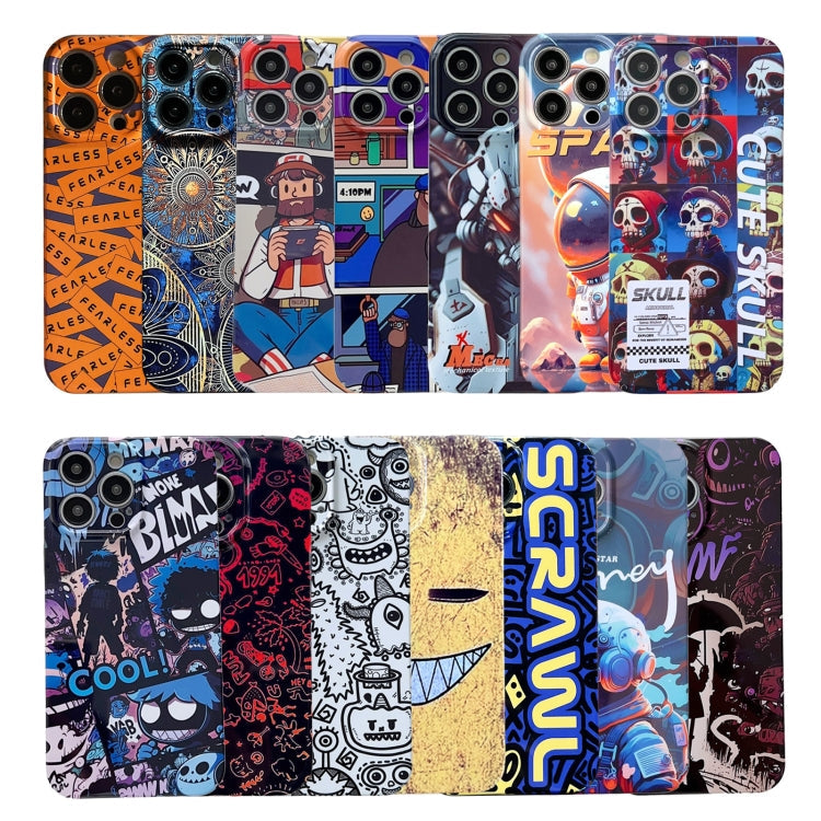 Painted Pattern Precise Hole PC Phone Case, For iPhone 12 Pro Max