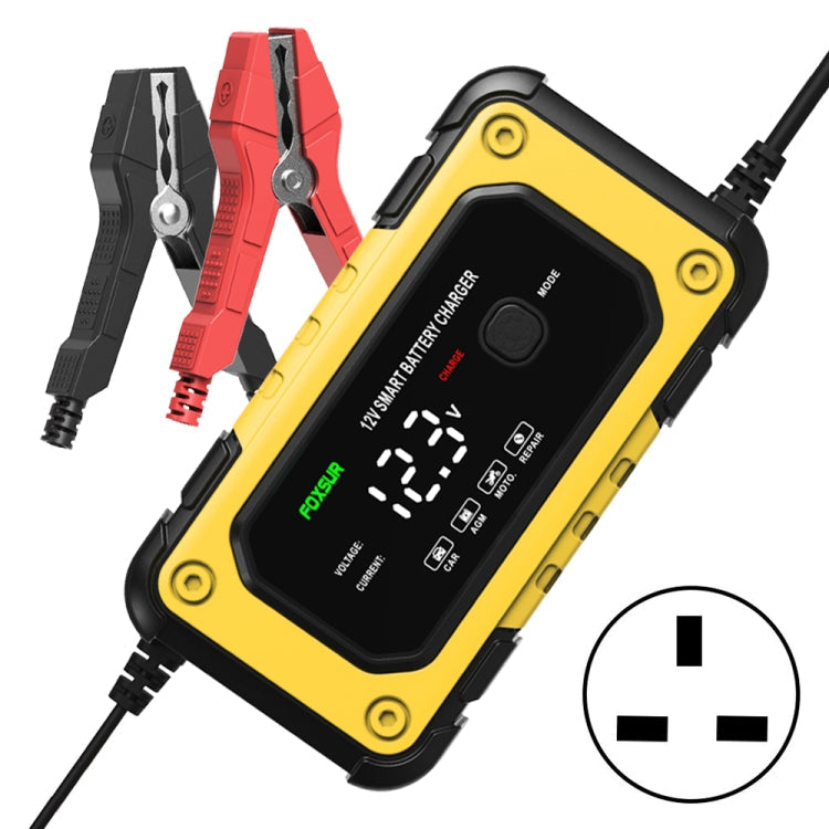 FOXSUR FBC1206E 6A 12V Car / Motorcycle Smart Battery Charger(UK Plug)