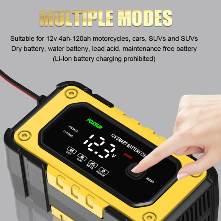 FOXSUR FBC1206E 6A 12V Car / Motorcycle Smart Battery Charger(UK Plug)