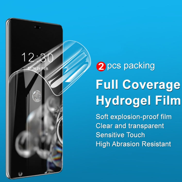 For Honor 100 Pro 5G 2pcs imak Curved Full Screen Hydrogel Film Protector