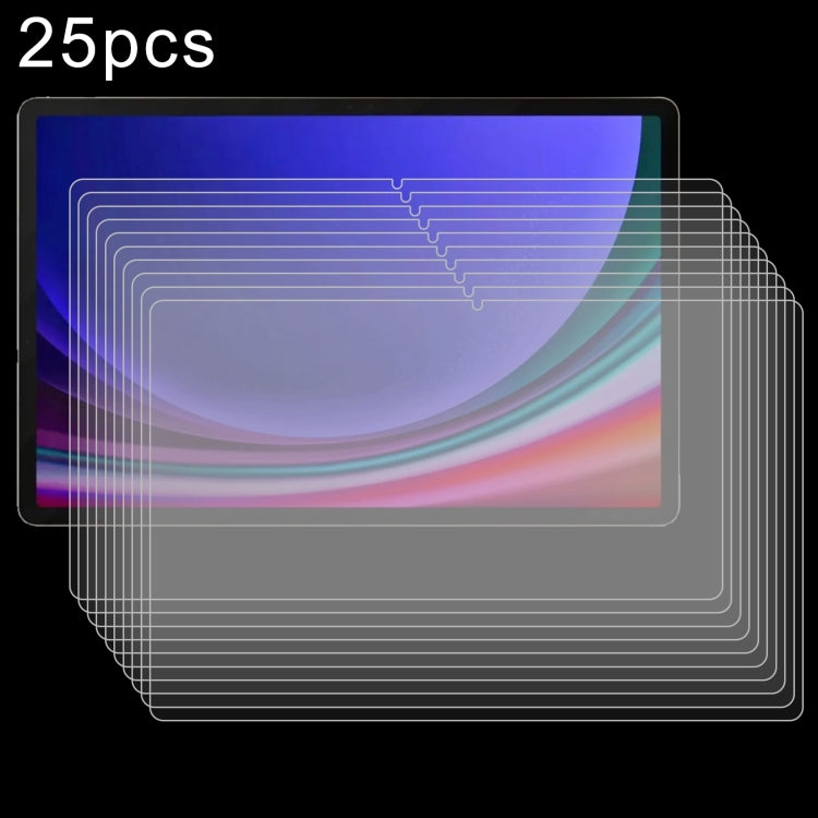 25pcs 9H 0.3mm Explosion-proof Tempered Glass Film, For Samsung Galaxy Tab S11 Ultra 14.6, For Samsung Galaxy Tab S10 FE+ 13.1, For Samsung Galaxy Tab S10 Ultra 14.6, For Samsung Galaxy Tab S10+ 12.4, For Samsung Galaxy Tab S10 11                      ...