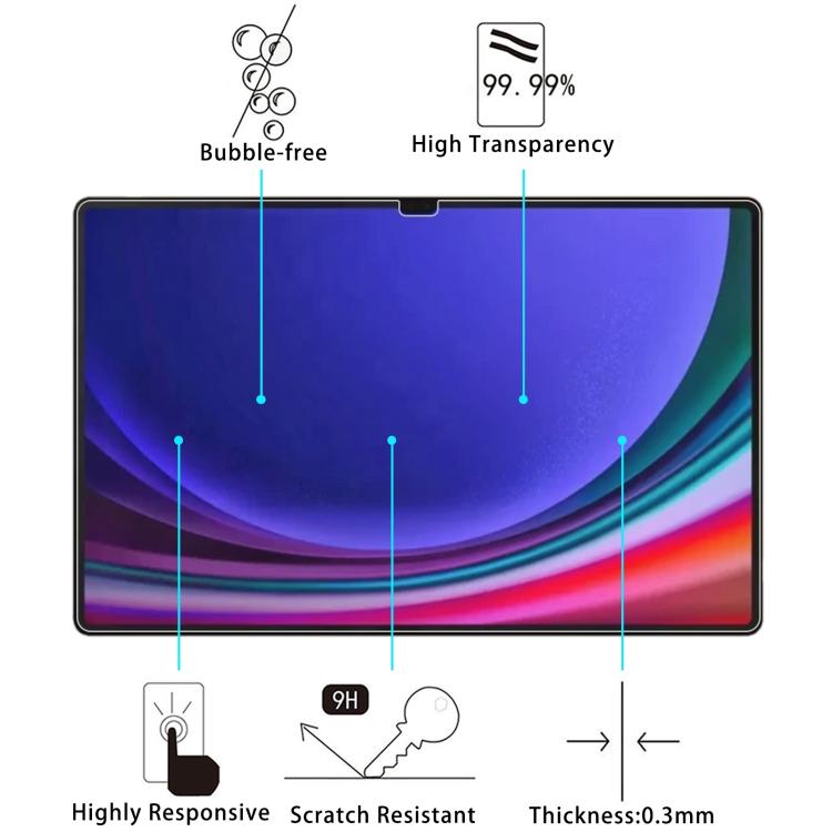 25pcs 9H 0.3mm Explosion-proof Tempered Glass Film, For Samsung Galaxy Tab S11 Ultra 14.6, For Samsung Galaxy Tab S10 FE+ 13.1, For Samsung Galaxy Tab S10 Ultra 14.6, For Samsung Galaxy Tab S10+ 12.4, For Samsung Galaxy Tab S10 11                      ...