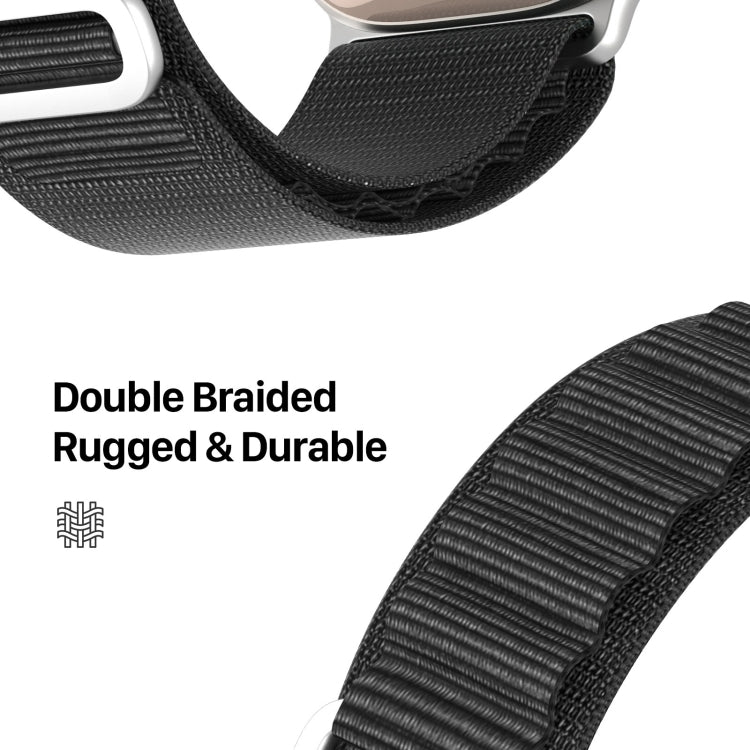 DUX DUCIS GS Series Nylon Loop Watch Band, For Apple Watch SE 2023 44mm, For Apple Watch Ultra 49mm, For Apple Watch SE 2023 40mm, For Apple Watch Ultra 2 49mm, For Apple Watch SE 2022 40mm, For Apple Watch Series 9 45mm